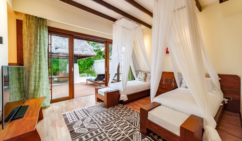 OZEN RESERVE BOLIFUSHI - Earth Pool Pavilion - Twin Bedroom